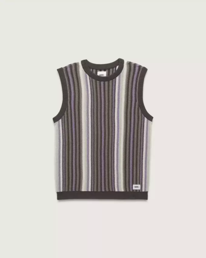 Vestă de pulover cu dungi premium Vestă de pulover cu dungi premium