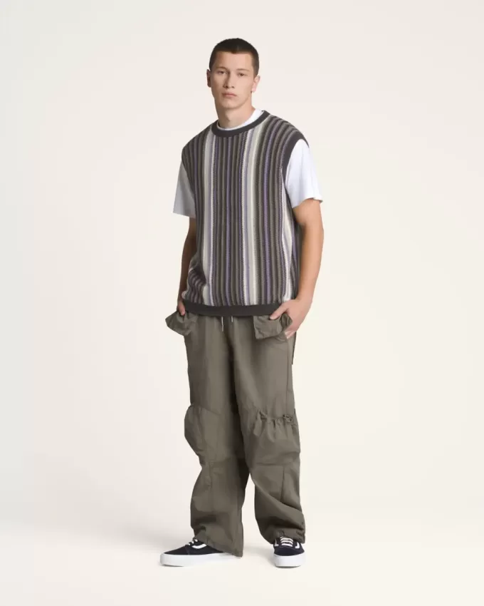 Vestă de pulover cu dungi premium Vestă de pulover cu dungi premium